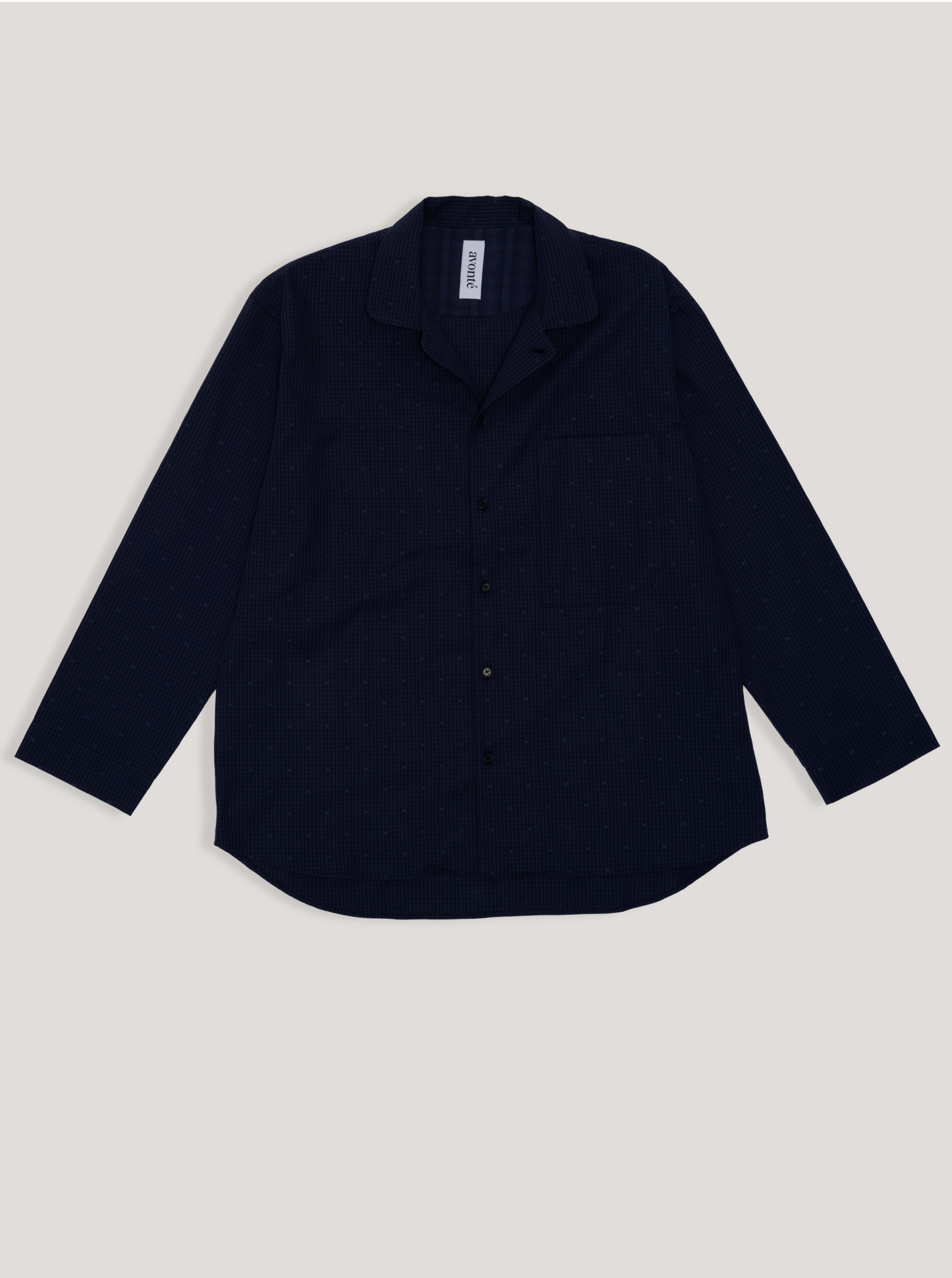 Pyjamahemd - midnight navy check