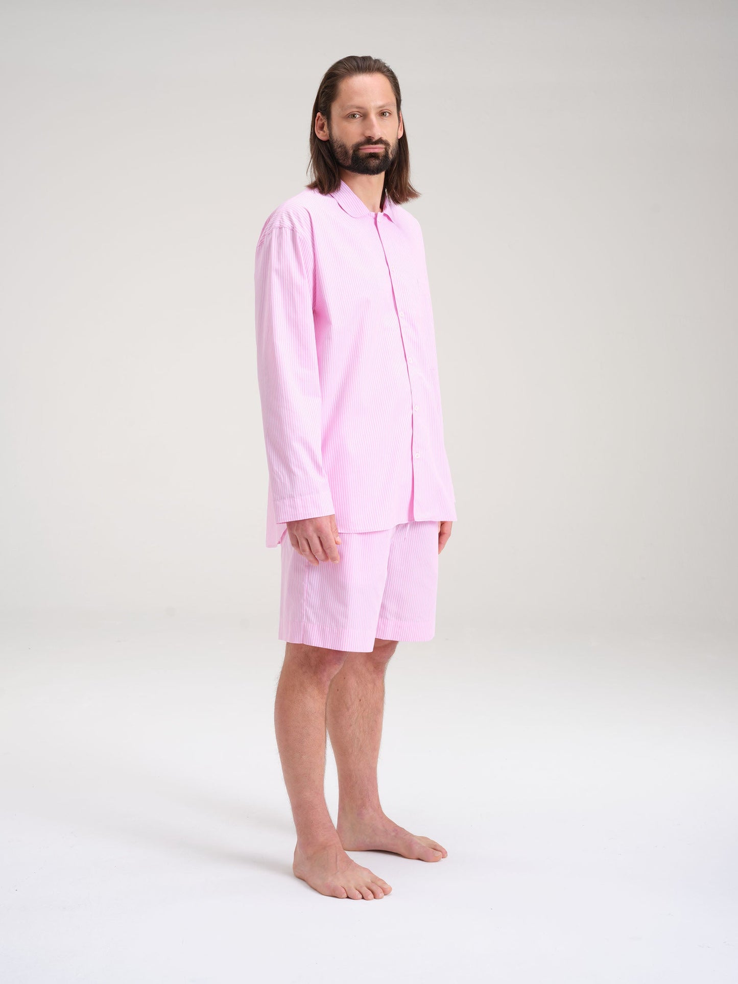 Pyjamahemd - pretty pink stripe