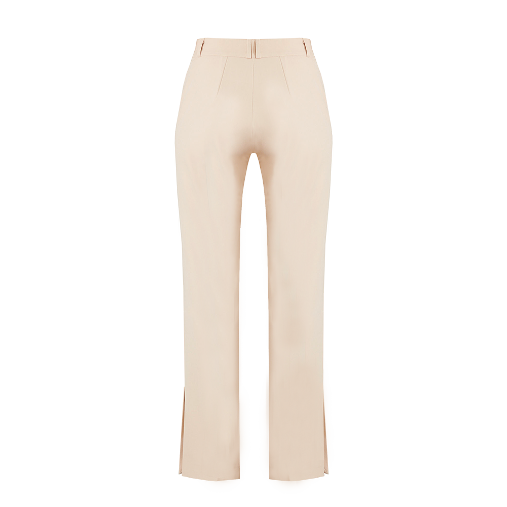 SUITITION nachhaltige Stoffhosen in creme, Slow Fashion, hochwertige Mode