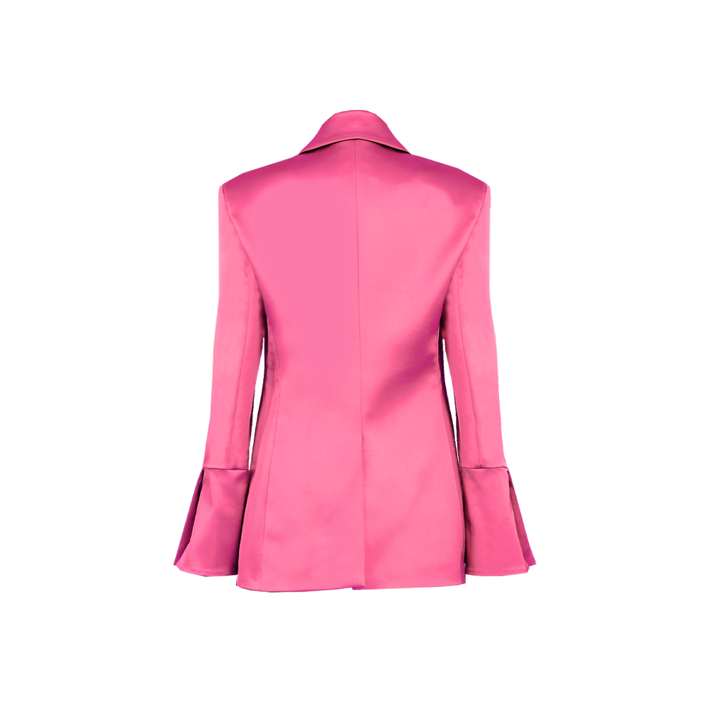 Fuchsiafarbener nachhaltiger Blazer von SUITITION, Fair Fashion, ethische Mode