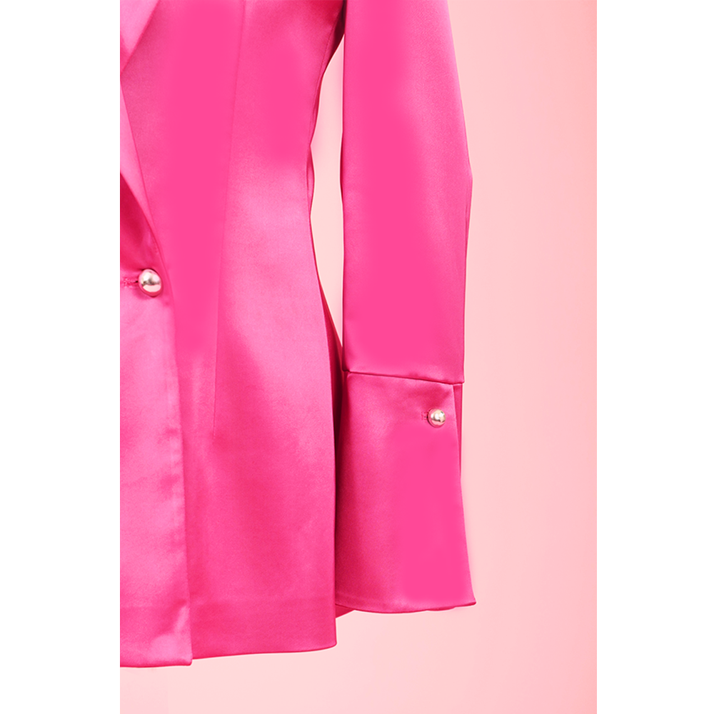 SUITITION nachhaltiger Blazer in fuchsia, Slow Fashion, hochwertige Mode