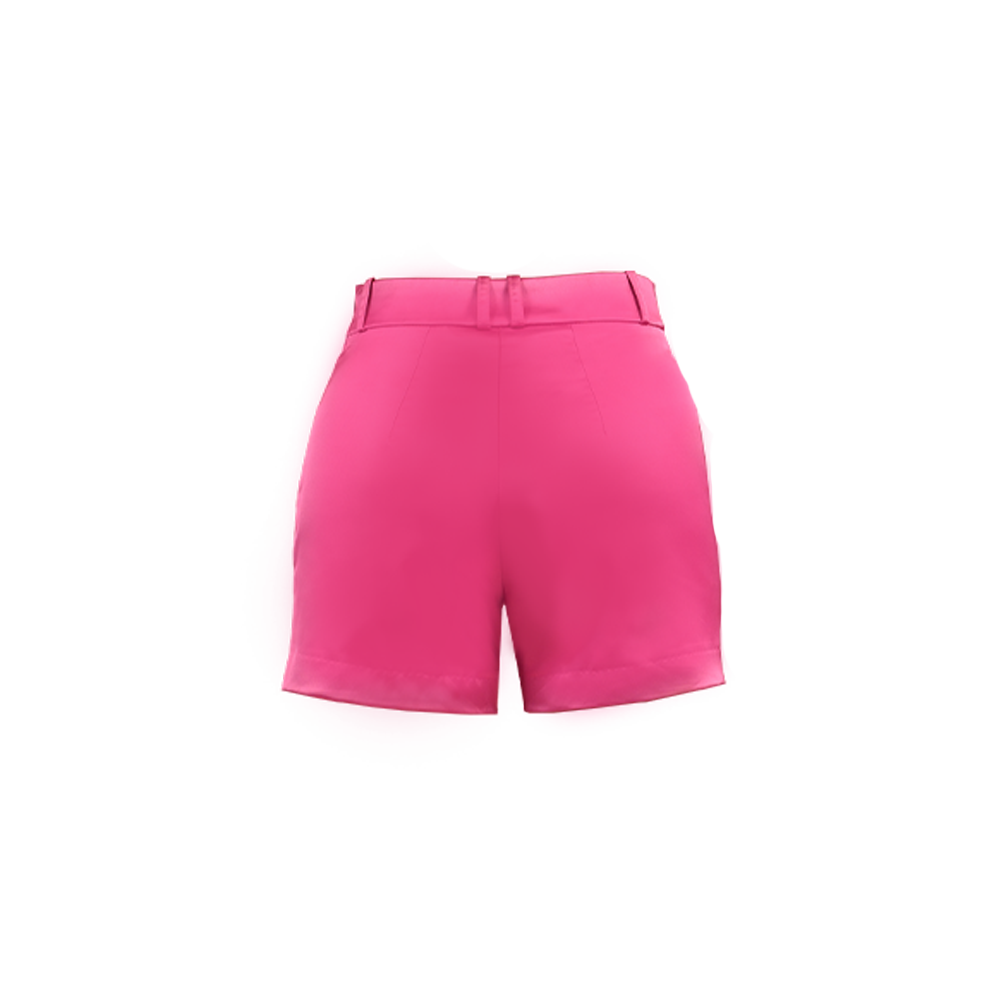 SUITITION nachhaltige Stoff-Shorts in fuchsia, Slow Fashion, hochwertige Mode