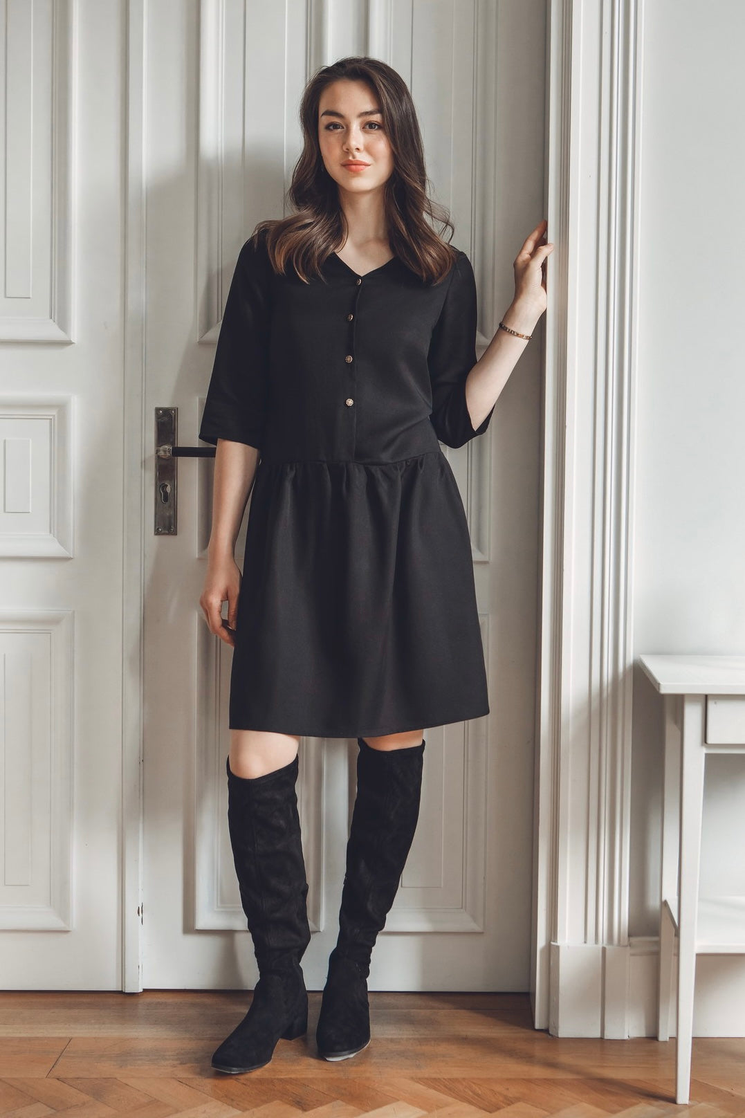 L'amour est bleu präsentiert das Kleid Modell Coco für Slow Fashion Liebhaber.