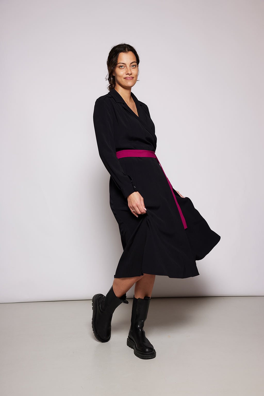 Seitenansicht des Gürtels in Akzentfarbe - Fair Fashion durch Zero Waste