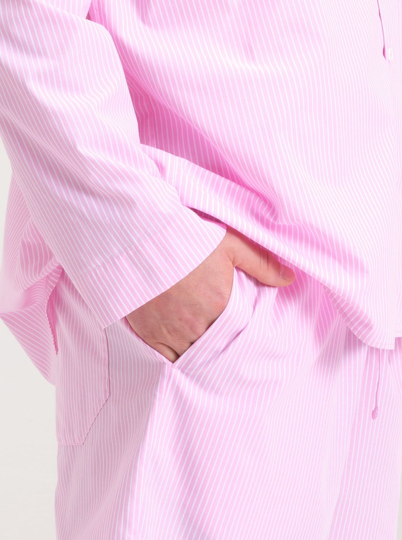 Pyjama Shorts - pretty pink stripe