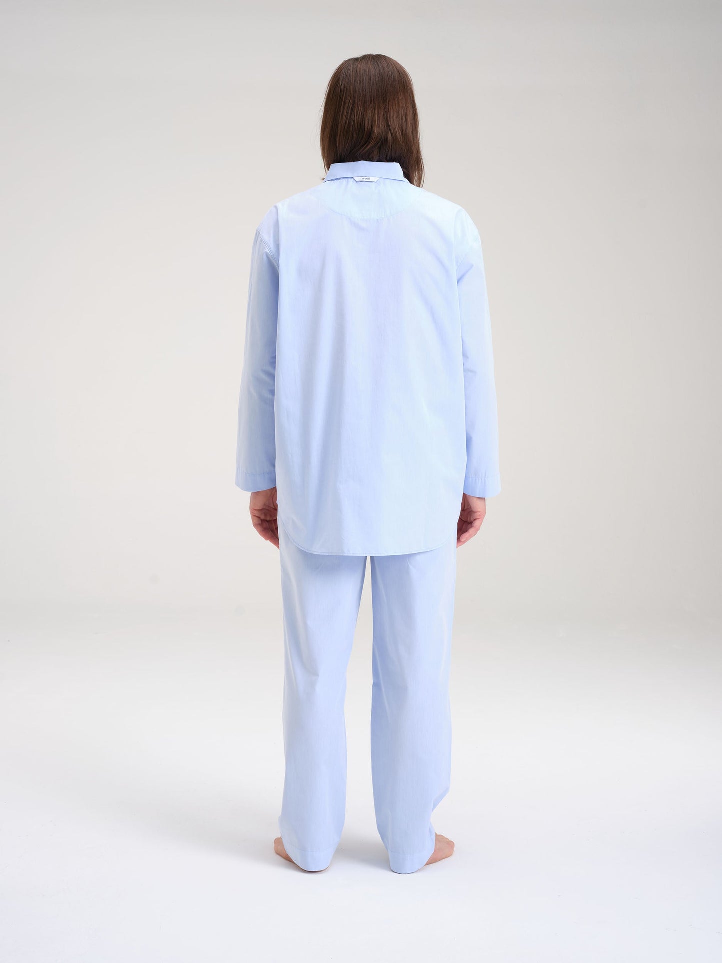 Pyjamahemd - breeze blue