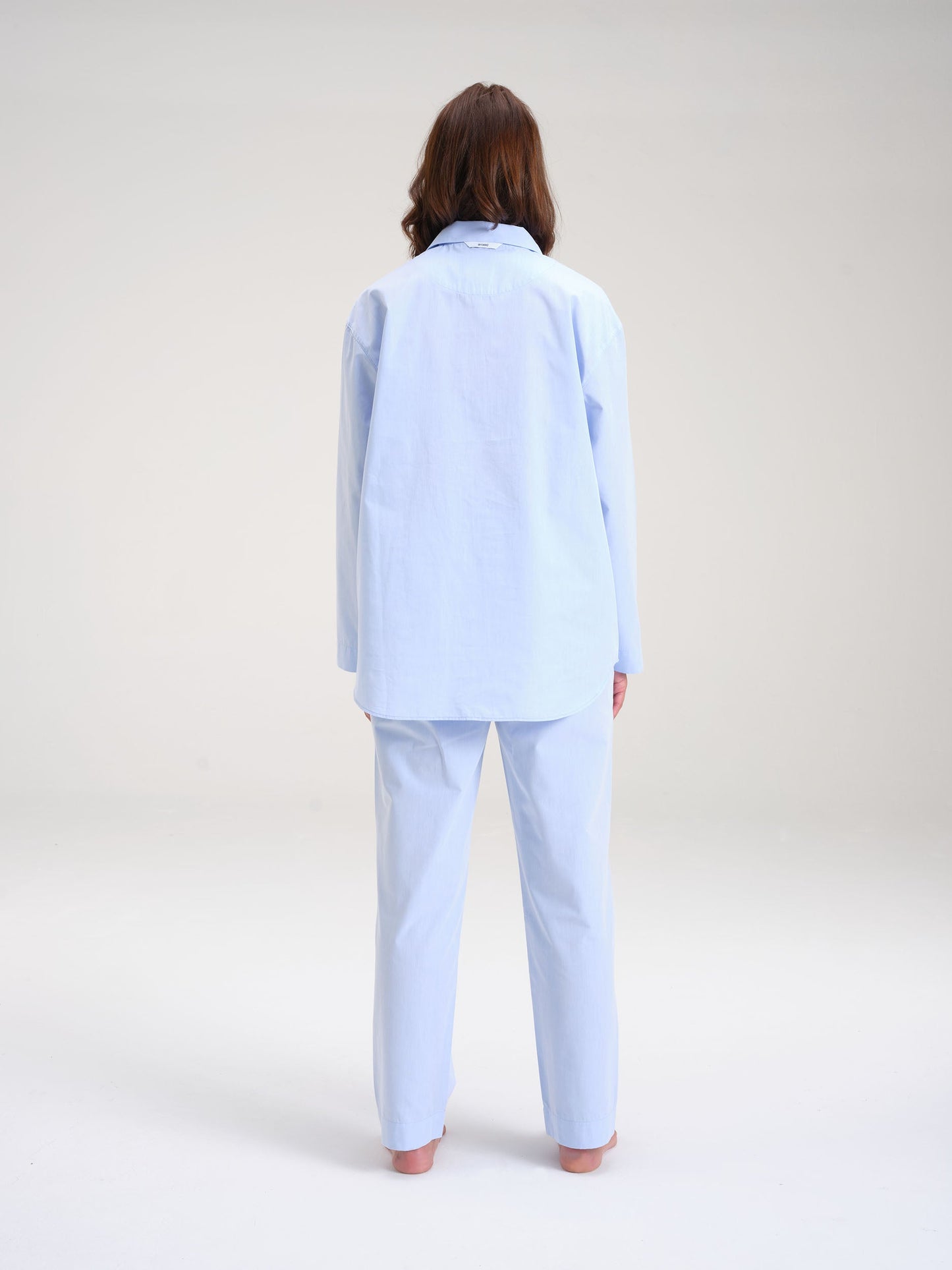 Pyjamahemd - breeze blue