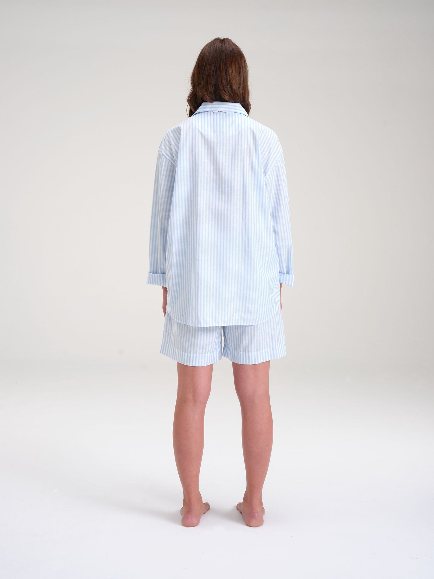 Pyjama Shorts - golden clouds stripe