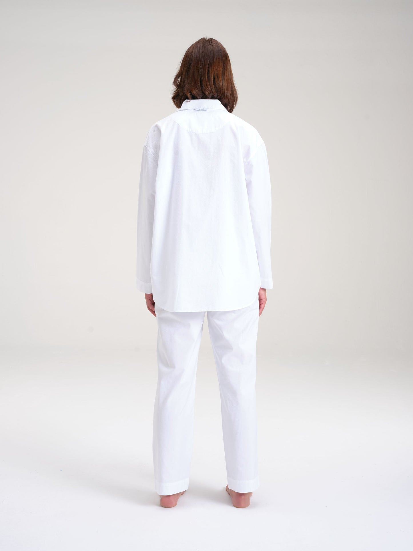 Pyjamahemd - worthy white