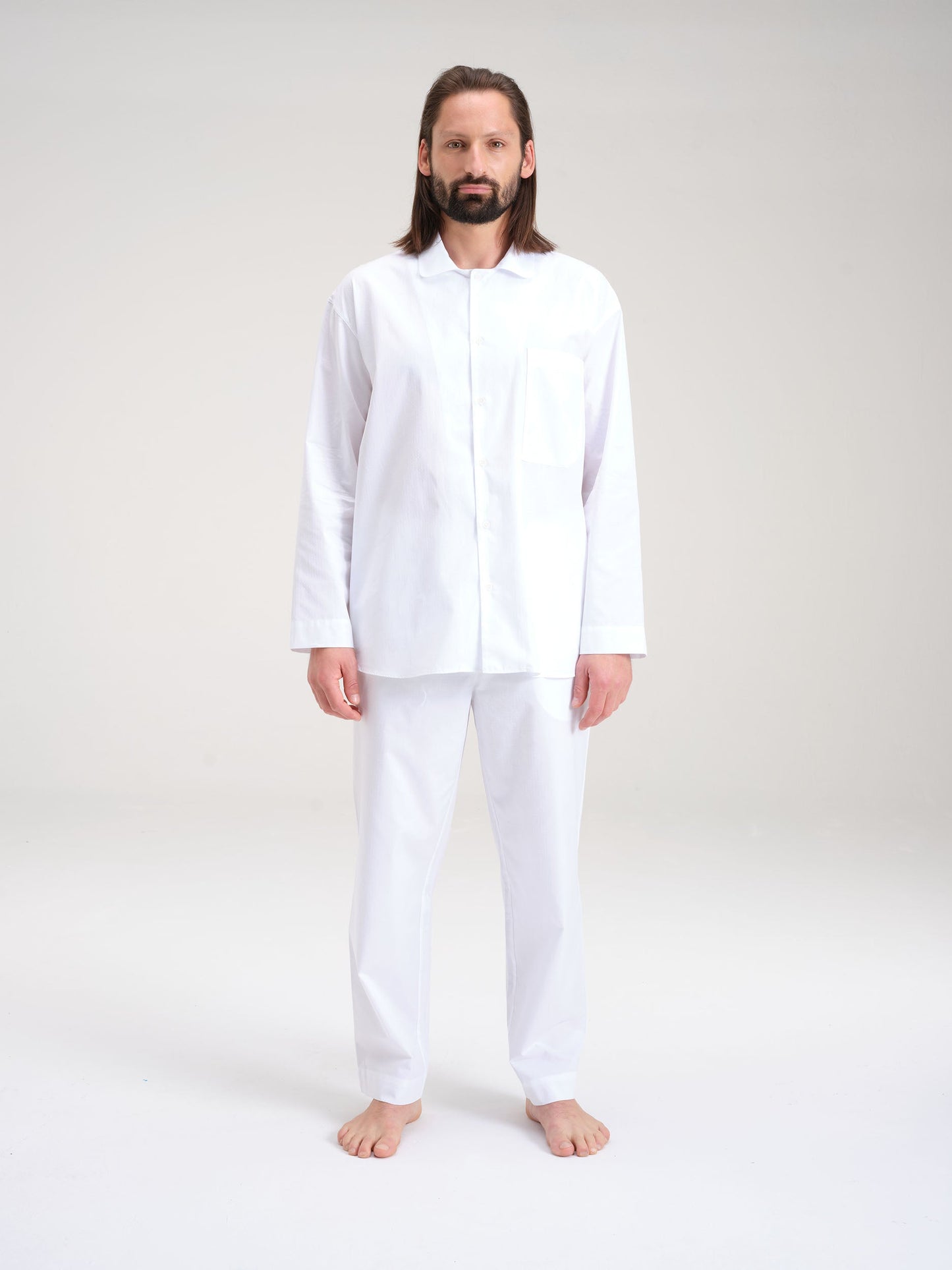 Pyjamahemd - worthy white