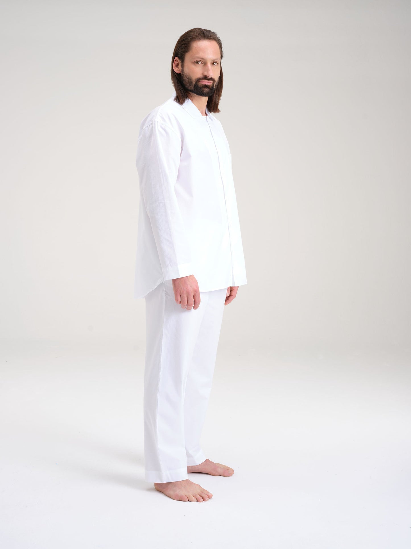 Pyjamahemd - worthy white