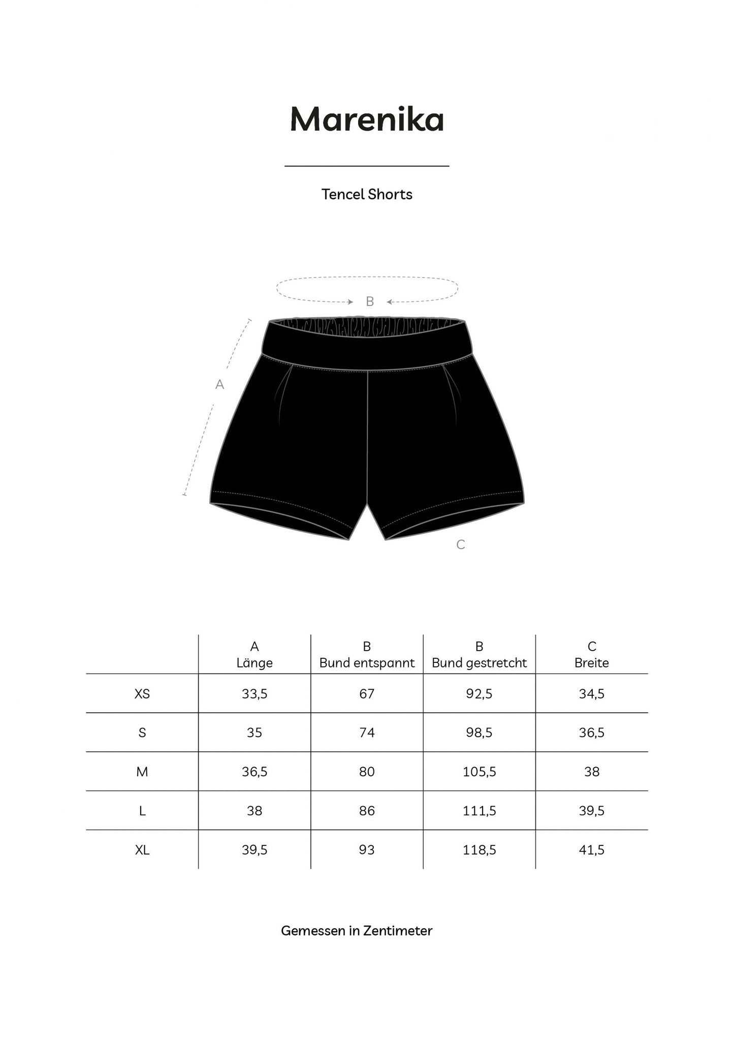 Nachhaltige Stoff-Shorts von Marenika in schwarz, Slow Fashion, umweltfreundliche Mode