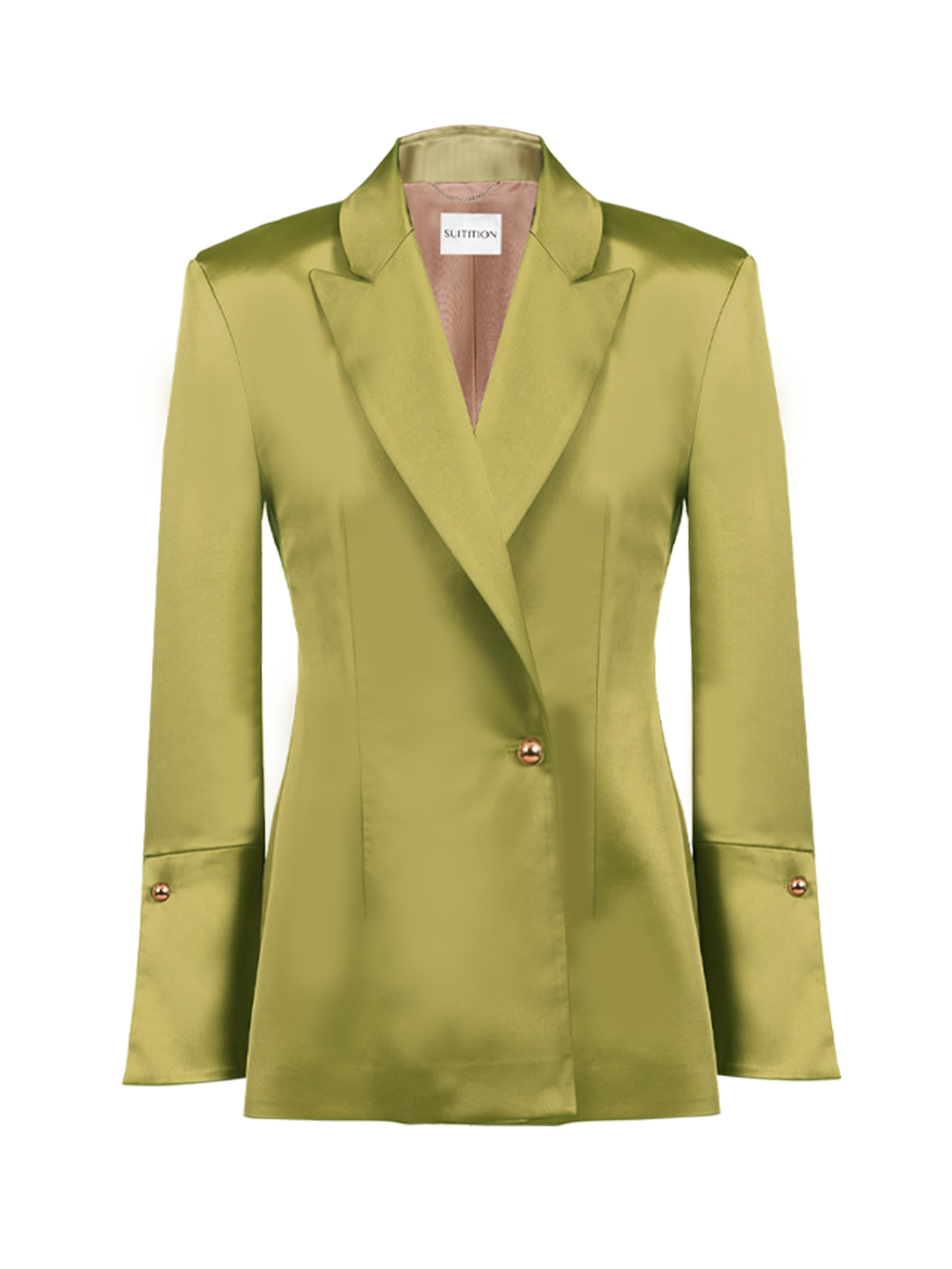 SUITITION kiwifarbener nachhaltiger Blazer, umweltbewusst, Fair Fashion