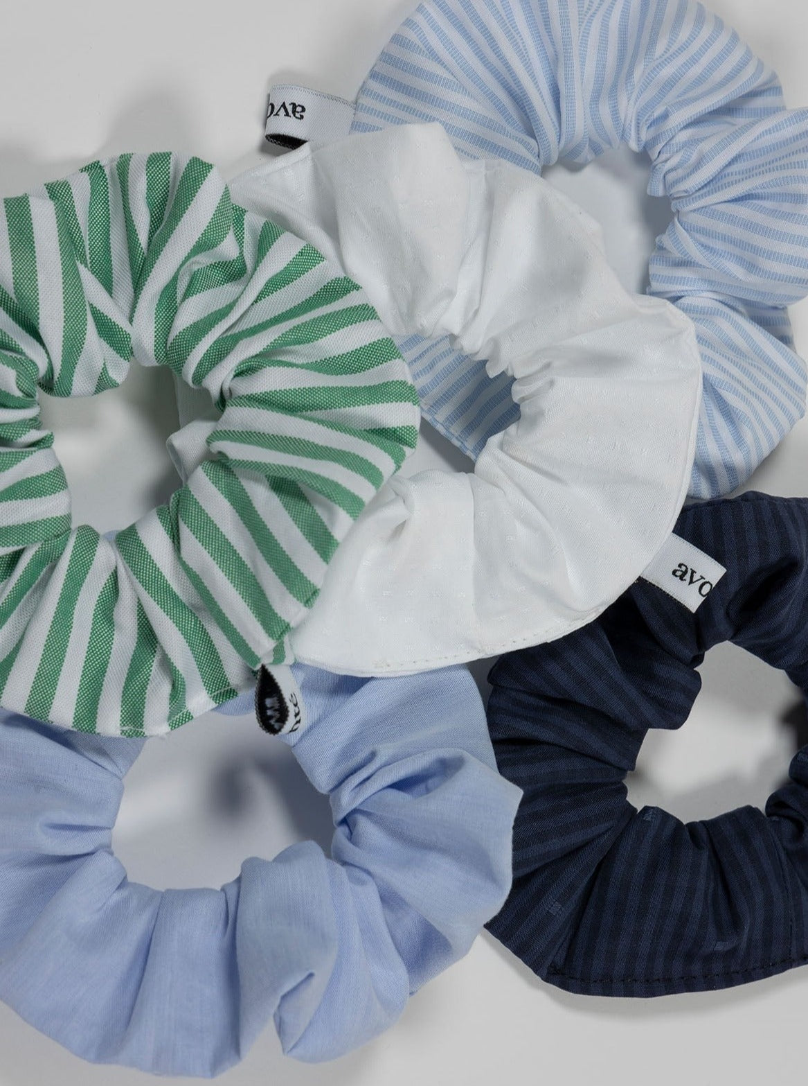 Scrunchie - brave blue stripe